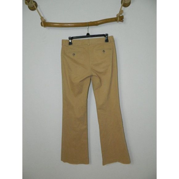 Theory Pants Tan Khaki Chino Wide Leg Cotton Size 4 - Picture 2 of 11